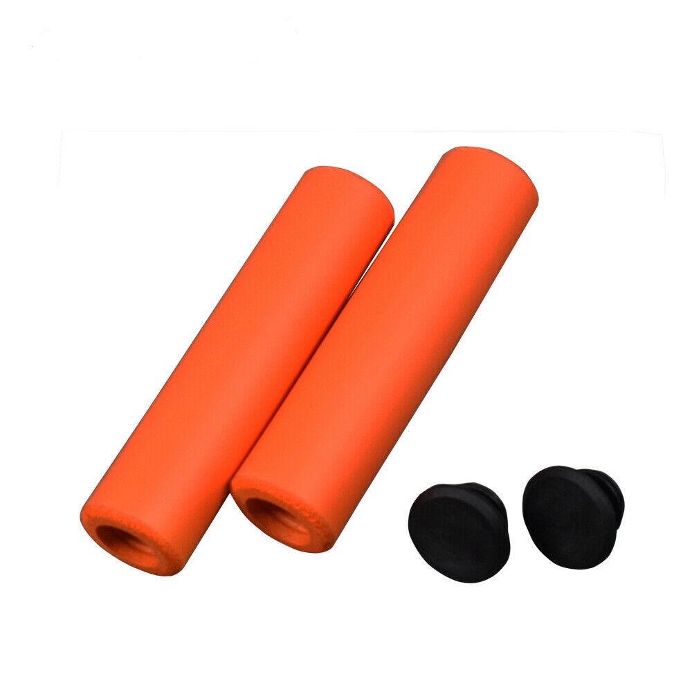 Pour un guidon et de frein de vélo vélo Grips Poignées Jaune éponge de mousse Grip